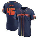 Johmsee H.Astros #45 Tatsuya Imai Player Navy City Connect Limited Elite Home Stitched Jerseys