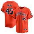 Johmsee H.Astros #45 Tatsuya Imai Player Orange Home Limited Stitched Jerseys