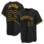 Johmsee H.Astros #53 Cristian Javier Player Snake Skin City Home Game Stitched Jerseys