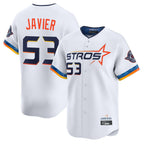 Johmsee H.Astros #53 Cristian Javier Player White City Connect Limited Home Stitched Jerseys