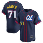 Johmsee H.Astros #71 Josh Hader Player Navy American League All-Star Game Limited Stitched Jerseys