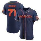 Johmsee H.Astros #71 Josh Hader Player Navy City Connect Limited Elite Home Stitched Jerseys