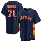 Johmsee H.Astros #71 Josh Hader Player Navy Home Game Stitched Jerseys