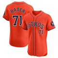 Johmsee H.Astros #71 Josh Hader Player Orange Home Limited Elite Stitched Jerseys