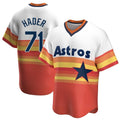 Johmsee H.Astros #71 Josh Hader Player Rainbow Cooperstown Collection T-shirt Stitched Jerseys