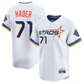 Johmsee H.Astros #71 Josh Hader Player White City Connect Limited Home Stitched Jerseys