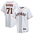 Johmsee H.Astros #71 Josh Hader Player White Home Game Stitched Jerseys