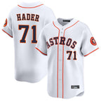 Johmsee H.Astros #71 Josh Hader Player White Home Limited Stitched Jerseys