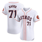Johmsee H.Astros #71 Josh Hader Player White Limited Elite Home Stitched Jerseys