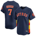 Johmsee H.Astros #7 Craig Biggio Player Navy Home Limited Stitched Jerseys