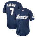 Johmsee H.Astros #7 Craig Biggio Player Navy Mitchell & Ness Cooperstown Collection 1994 Limited Stitched Jerseys