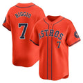 Johmsee H.Astros #7 Craig Biggio Player Orange Home Limited Stitched Jerseys