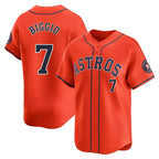Johmsee H.Astros #7 Craig Biggio Player Orange Home Limited Stitched Jerseys
