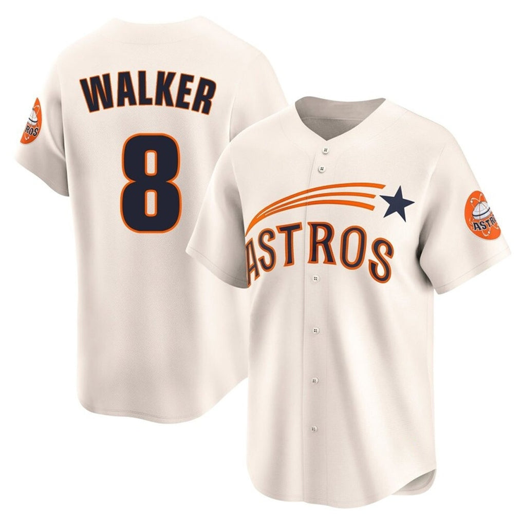 Johmsee H.Astros #8 Christian Walker Player Cream Throwback Cooperstown Collection Limited Stitched Jerseys