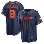 Johmsee H.Astros #8 Christian Walker Player Navy City Connect Home Game Stitched Jerseys