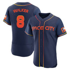 Johmsee H.Astros #8 Christian Walker Player Navy City Connect Limited Elite Home Stitched Jerseys