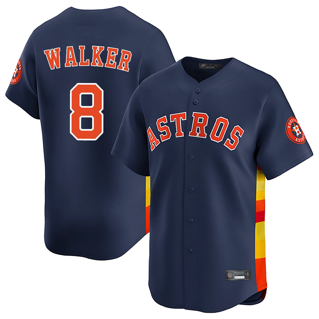 Johmsee H.Astros #8 Christian Walker Player Navy Home Limited Stitched Jerseys