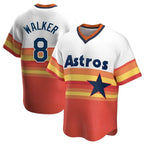 Johmsee H.Astros #8 Christian Walker Player Rainbow Cooperstown Collection T-shirt Stitched Jerseys