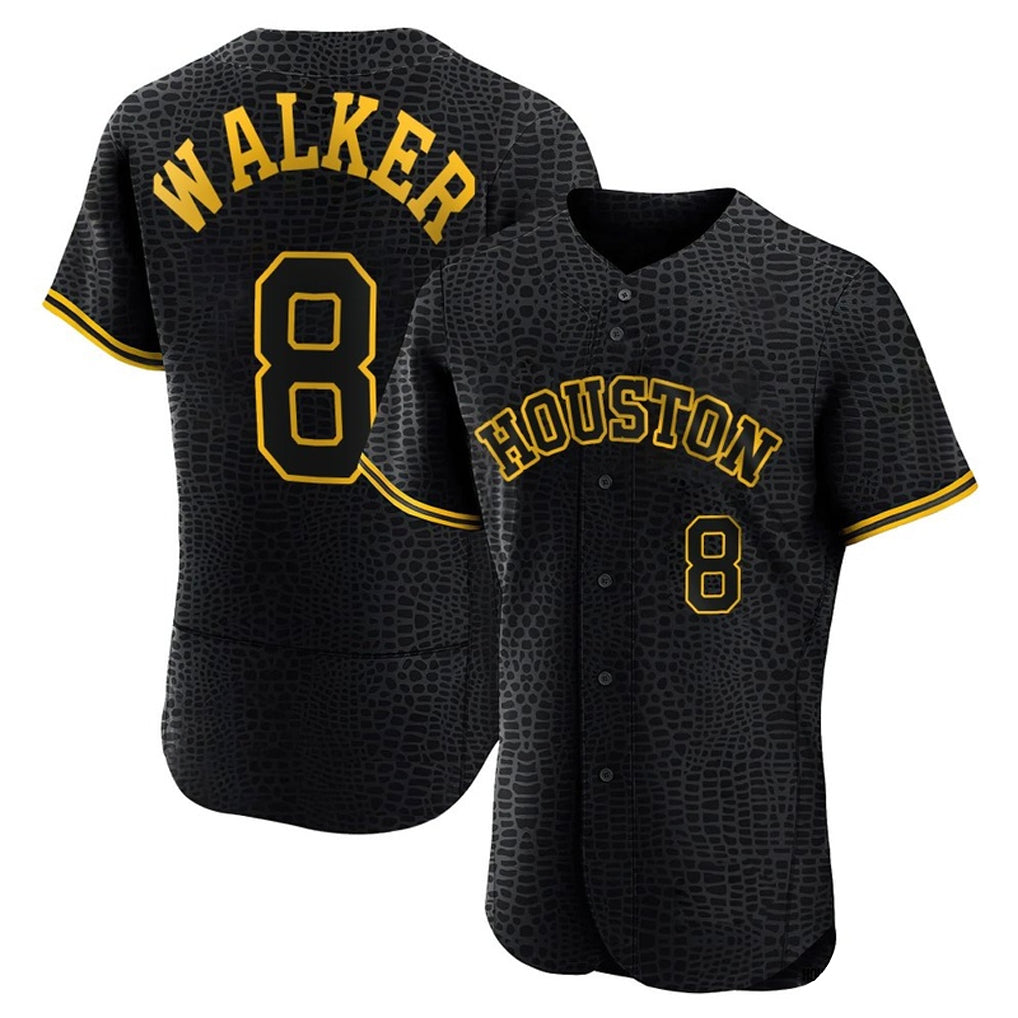 Johmsee H.Astros #8 Christian Walker Player Snake Skin City Limited Elite Home Stitched Jerseys
