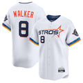 Johmsee H.Astros #8 Christian Walker Player White City Connect Limited Home Stitched Jerseys