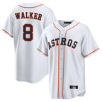 Johmsee H.Astros #8 Christian Walker Player White Home Game Stitched Jerseys