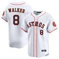 Johmsee H.Astros #8 Christian Walker Player White Home Limited Stitched Jerseys