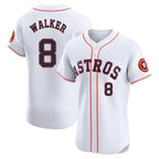 Johmsee H.Astros #8 Christian Walker Player White Limited Elite Home Stitched Jerseys