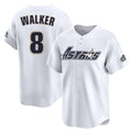 Johmsee H.Astros #8 Christian Walker Player White Throwback Cooperstown Collection Limited Stitched Jerseys