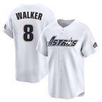 Johmsee H.Astros #8 Christian Walker Player White Throwback Cooperstown Collection Limited Stitched Jerseys