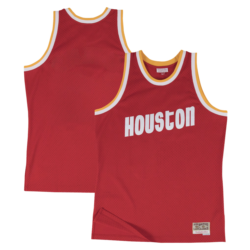 Johmsee H.Rockets Mitchell & Ness Red 1996-97 Hardwood Classics Swingman Stitched Jerseys