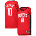 Johmsee H.Rockets #10 Jabari Smith Jr. Red Swingman Stitched Jerseys-Icon Edition