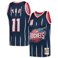Johmsee H.Rockets #11 Yao Ming Mitchell & Ness Navy 2002-2003 Hardwood Classics Swingman Stitched Jerseys