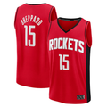 Johmsee H.Rockets #15 Reed Sheppard Red Fast Break Replica Stitched Jerseys-Icon Edition