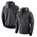 Johmsee H.Texans Anthracite Salute to Service Performance Hoodie Blank Player Stitched Jerseys