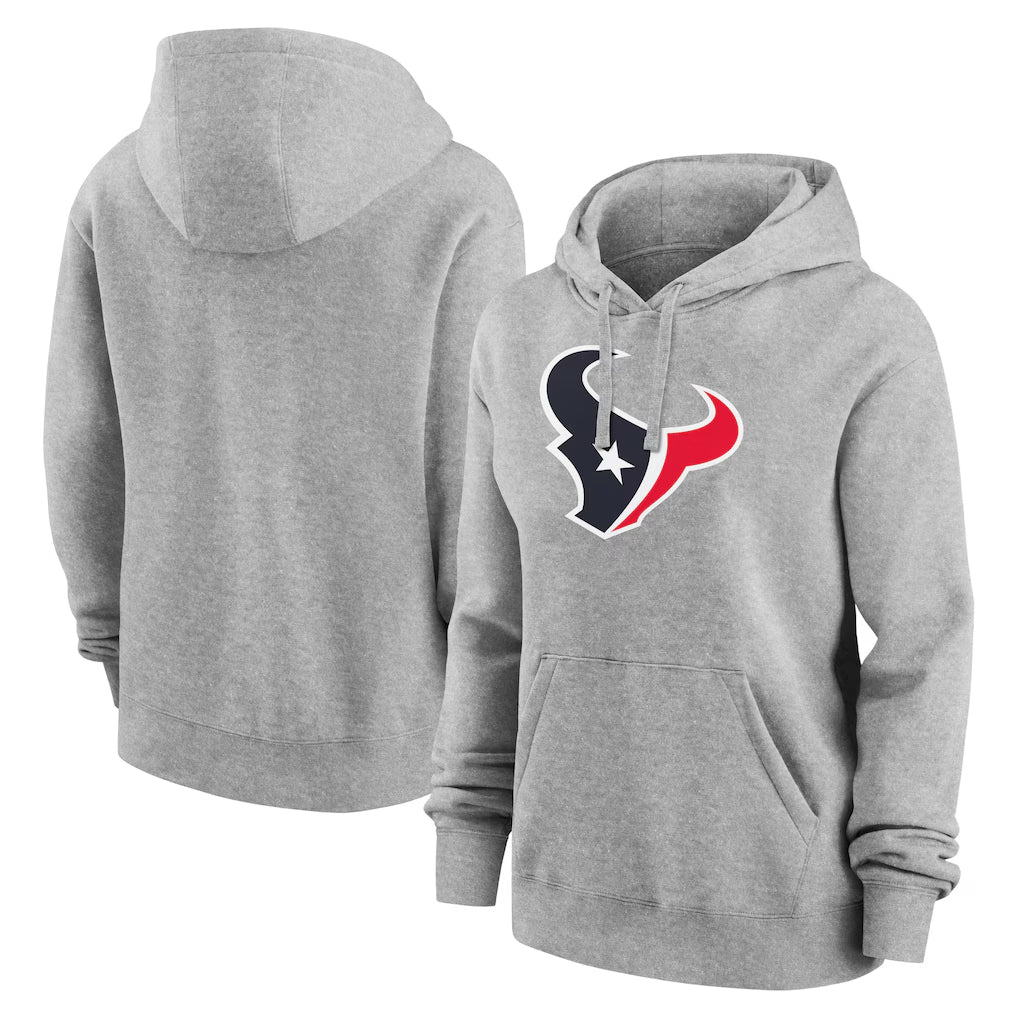 Johmsee H.Texans Gray Salute to Service Hoodies Limited Game Blank Player Stitched Jerseys