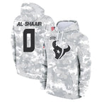 Johmsee H.Texans #0 Azeez Al-Shaair Player Arctic Camo Salute to Service Hoodies Limited Game Stitched Jerseys