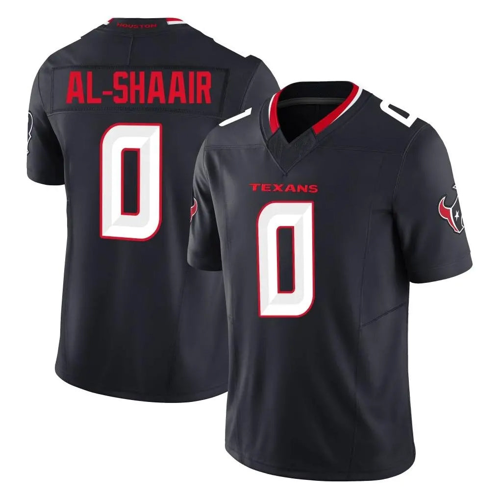 Johmsee H.Texans #0 Azeez Al-Shaair Player Navy Limited Alternate Vapor F.U.S.E. Home Game Stitched Jerseys