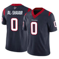 Johmsee H.Texans #0 Azeez Al-Shaair Player Navy Limited Vapor F.U.S.E. Home Game Stitched Jerseys