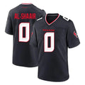Johmsee H.Texans #0 Azeez Al-Shaair Player Navy Team Home Game Stitched Jerseys