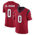 Johmsee H.Texans #0 Azeez Al-Shaair Player Red Limited Vapor Untouchable Home Game Stitched Jerseys
