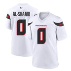 Johmsee H.Texans #0 Azeez Al-Shaair Player White Home Game Stitched Jerseys