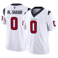 Johmsee H.Texans #0 Azeez Al-Shaair Player White Limited Vapor F.U.S.E. Home Game Stitched Jerseys