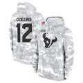 Johmsee H.Texans #12 Nico Collins Player Arctic Camo Salute to Service Hoodies Limited Game Stitched Jerseys