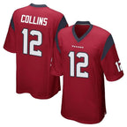 Johmsee H.Texans #12 Nico Collins Player Red Home Game Stitched Jerseys