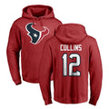 Johmsee H.Texans #12 Nico Collins Player Red Pro Line Pullover Hoodie Limited Game Stitched Jerseys