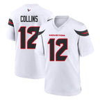 Johmsee H.Texans #12 Nico Collins Player White Home Game Stitched Jerseys