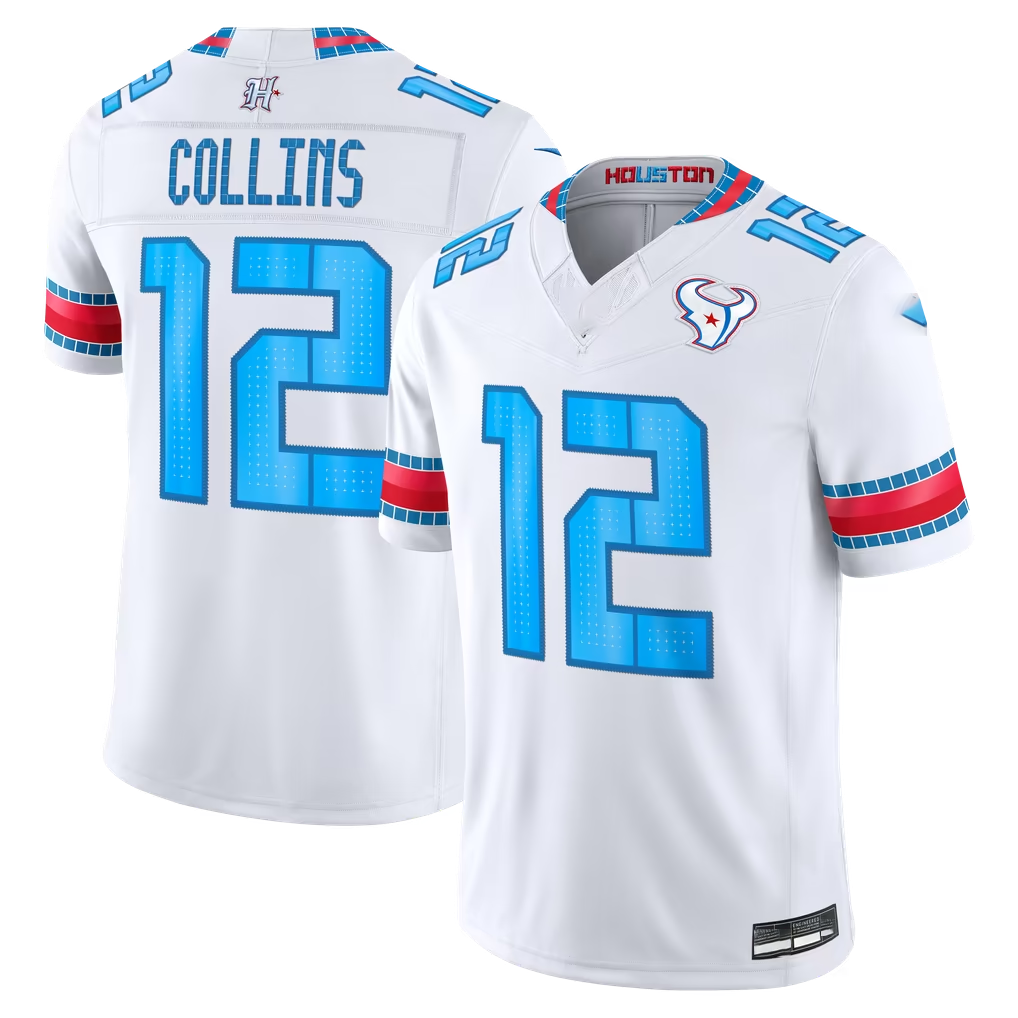 Johmsee H.Texans #12 Nico Collins White 2026 Rivalries Collection Limited Stitched Jerseys