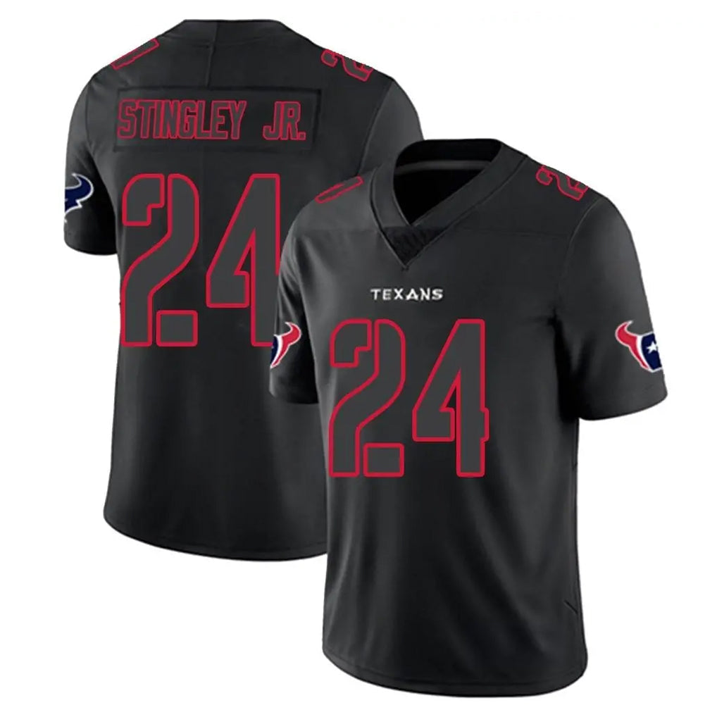 Johmsee H.Texans #24 Derek Stingley Jr. Player Black Impact Limited Game Stitched Jerseys