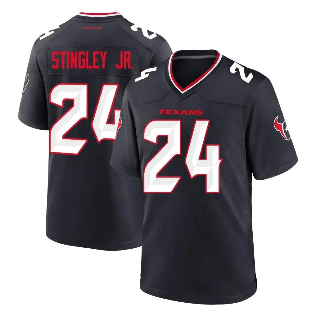 Johmsee H.Texans #24 Derek Stingley Jr. Player Navy Team Home Game Stitched Jerseys