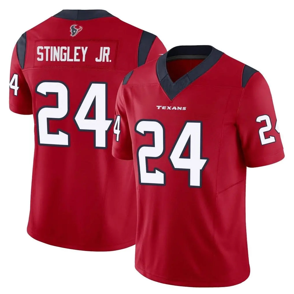 Johmsee H.Texans #24 Derek Stingley Jr. Player Red Limited Vapor F.U.S.E. Home Game Stitched Jerseys